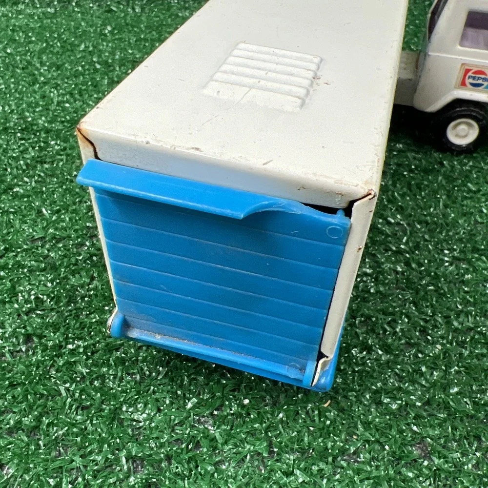 Pepsi Cola Buddy L Metal & Plastic Semi Truck & Fork Lift Missing Lifts Vintage‎